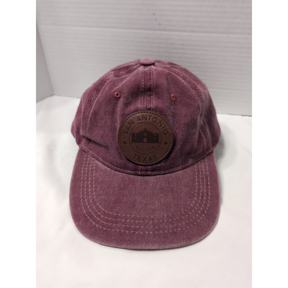 San Antonio Texas Baseball Cap Hat burgundy Excellent condition